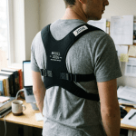 Back view of person wearing model 2026 adjustable posture corrector